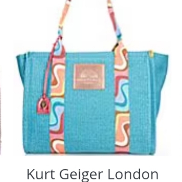 💙🩵 KURT GEIGER TURQUOISE HANDBAG TOTE 🩵💙